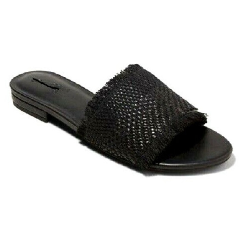 Universal Thread Black Woven Women's Sandals